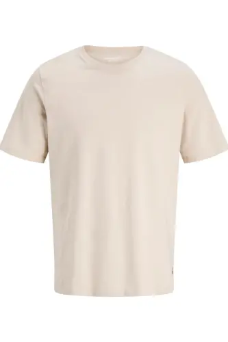 Jjeorganic Basic Velosiped Yoqali Erkaklar Futbolkasi 12156101-Moonbeam - 8