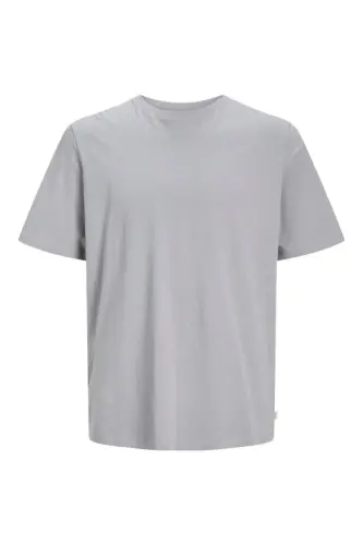 Jjeorganic Basic Velosiped Yoqali Erkaklar Futbolkasi 12156101-Ultimate Grey - 6