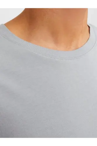 Jjeorganic Basic Велосипедная Горловина Мужская Футболка 12156101-Ultimate Grey - JACK & JONES (1)