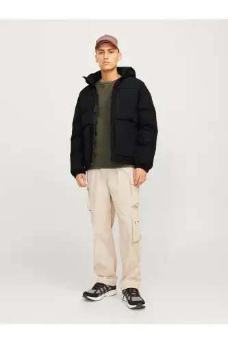 Jjeotto Puffer Jacket Sn Men's Jacket 12258416 Black - JACK & JONES (1)