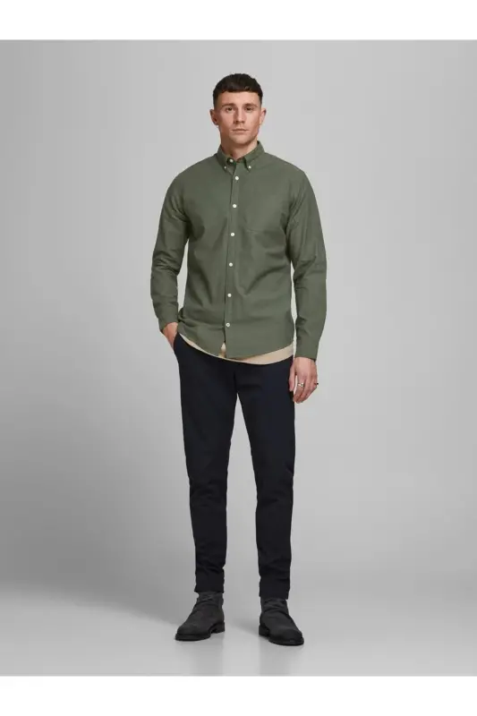 Jjeoxford Shırt Ls - Sarı - 3