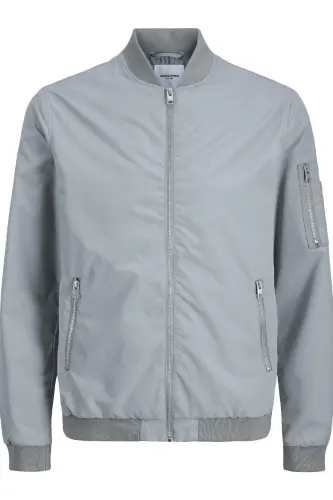 JJERUSH BOMBER NOOS GRİ-Ultimate Grey - JACK & JONES (1)