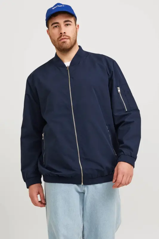 Jjerush Bomber Noos Pls Lacivert Erkek Ceket - Navy Blazer - 1