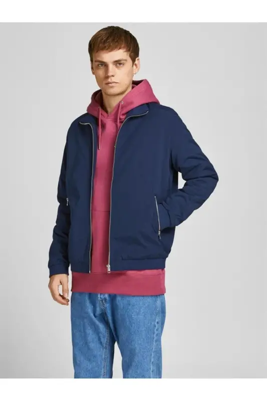JJERUSH HARRINGTON BOMBER (ERKEK MEVSİMLİK BOMBER MONT)-LACİVERT - 2