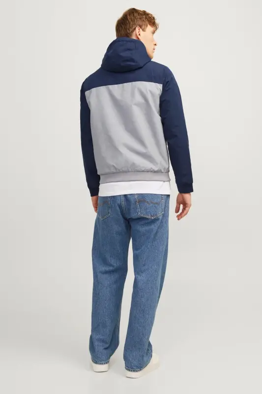 Jjerush Hood Bomber Erkek Mont - MAVI - 2