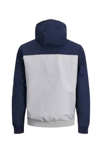 Jjerush Hood Bomber Erkek Mont - MAVI - 4