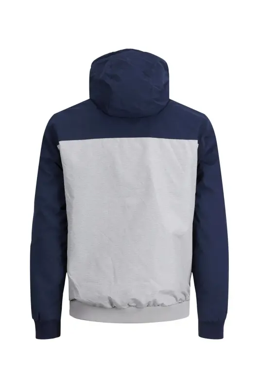 Jjerush Hood Bomber Erkek Mont - MAVI - 4