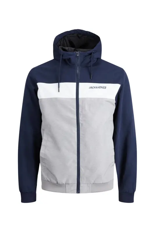 Jjerush Hood Bomber Erkek Mont-MAVI - 3