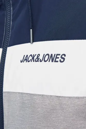 Jjerush Hood Bomber Erkek Mont-MAVI - 7