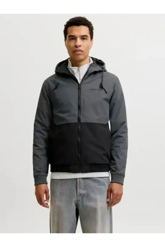 Jjerush Hood Bomber Noos Erkek Mont 12200208 - Turbulence - JACK & JONES