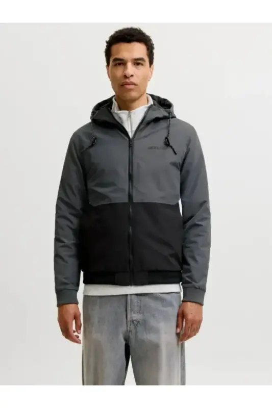 Jjerush Hood Bomber Noos Erkek Mont 12200208 - Turbulence - 1