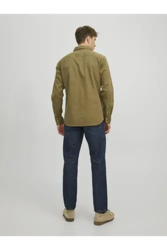 Jjesherıdan Shırt L/s Noos Haki - 3