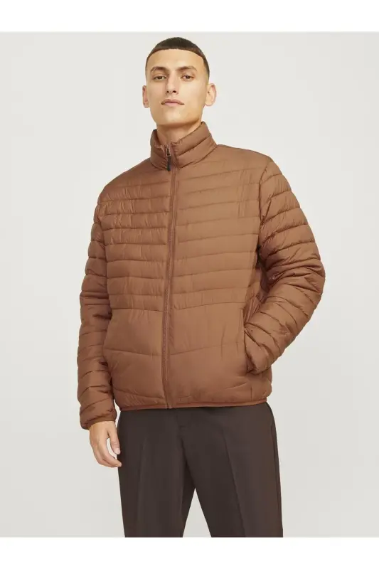 Jjestate Packable Men's Puffer Jacket - Brown - 1