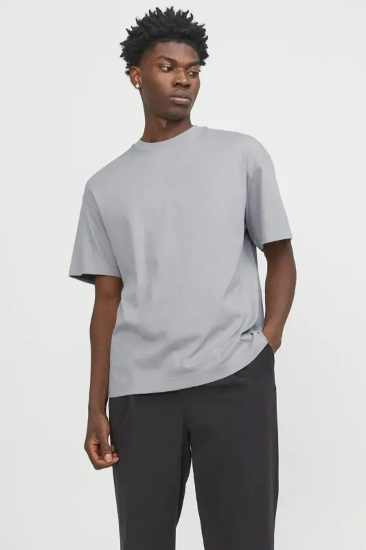 JJEUrban Edge Basic T-Shirt 12254412-ULTIMATE GREY - JACK & JONES
