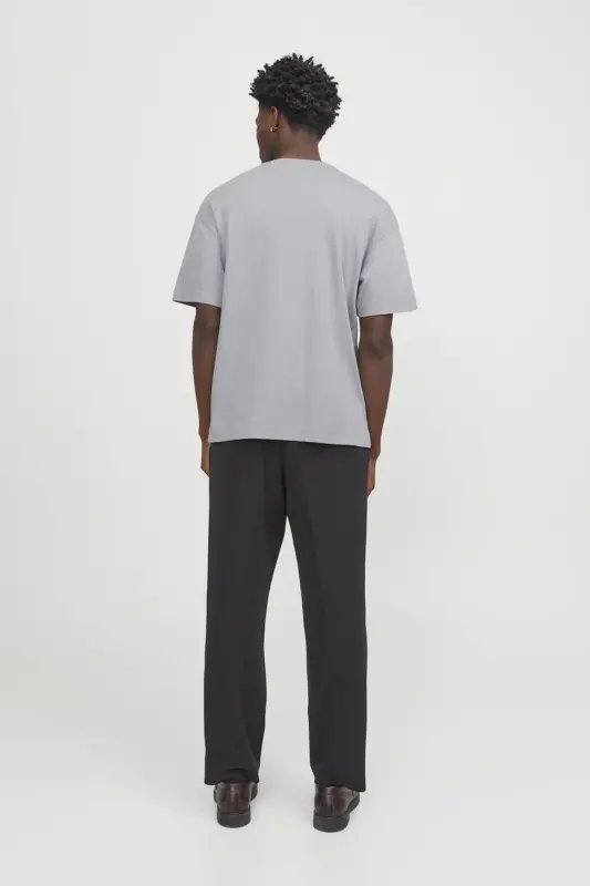 JJEUrban Edge Basic T-Shirt 12254412-ULTIMATE GREY - 3
