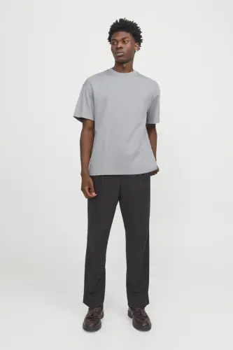 JJEUrban Edge Basic T-Shirt 12254412-ULTIMATE GREY - 4