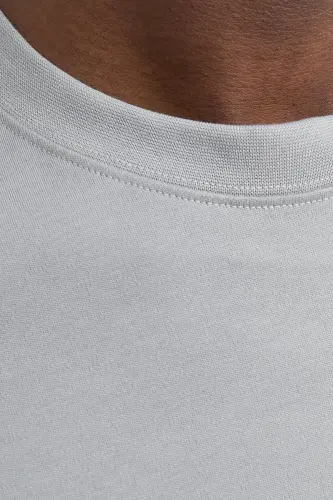 JJEUrban Edge Basic T-Shirt 12254412-ULTIMATE GREY - 7
