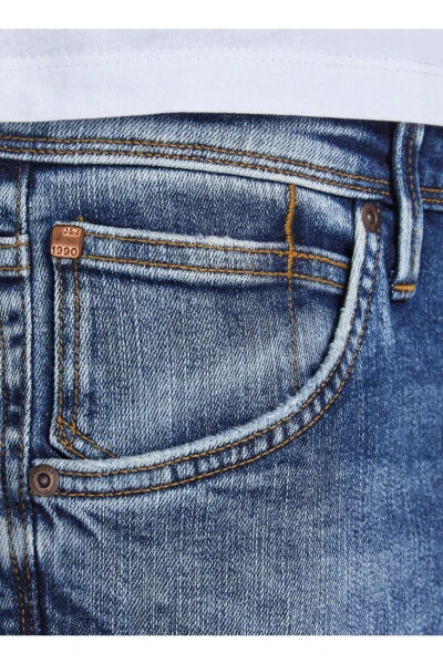 12201647 Jjfox Ra 703 Düşük Bel Skinny Fit Düz Erkek Denim Pantolon - 3