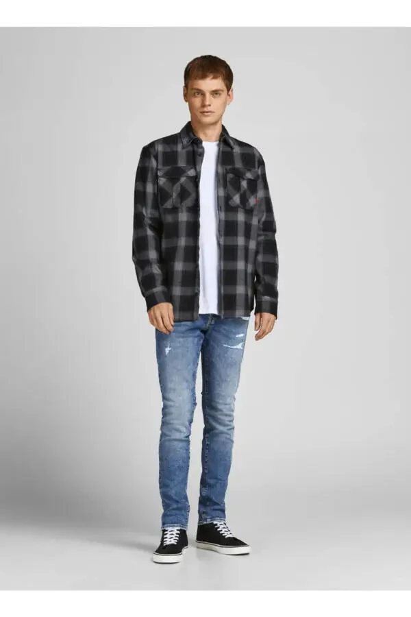 Jjfox Ra 703 Low Waist Skinny Fit Straight Men's Denim Pants - 8