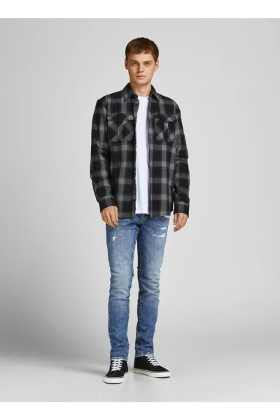 Jjfox Ra 703 Pastki Bel Skinny Fit To'g'ri Erkaklar Denim Shimini - 8