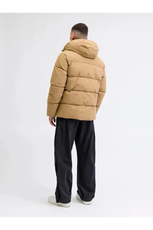 JJglbl Jacket Puffer Elmwood Beige Erkek Mont - Bej / Elmwood - 5