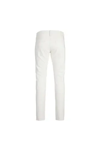 JJIGLENN JJEVAN CJ 977 SN brendi tomonidan ishlab chiqarilgan past bel slim fit oq erkaklar denim shimini. - 8