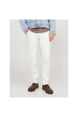 JJIGLENN JJEVAN CJ 977 SN ERKEK JEAN PANTOLON - Beyaz - 3