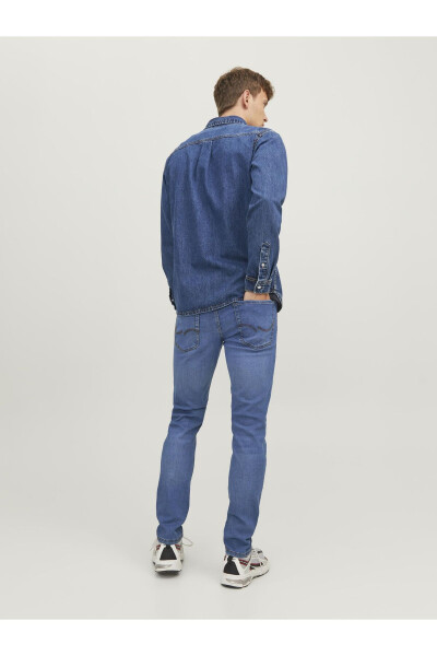 Jjıglenn Jjorıgınal Sq 223 Мужские джинсовые брюки Blue Denim - 4