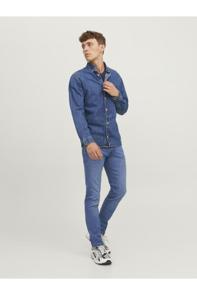 Jjıglenn Jjorıgınal Sq 223 Мужские джинсовые брюки Blue Denim - 5