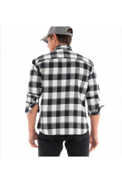 JJPLAIN FALL BUFFALO SHIRT - BLACK - 3