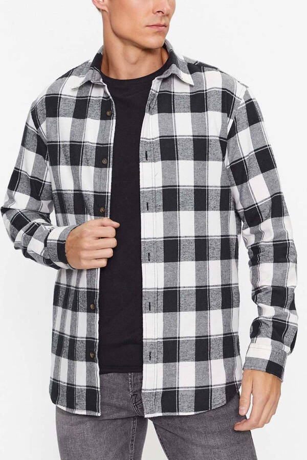 JJPLAIN FALL BUFFALO SHIRT - BLACK - 5