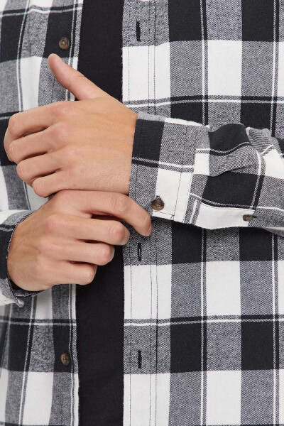 JJPLAIN FALL BUFFALO SHIRT - BLACK - 6