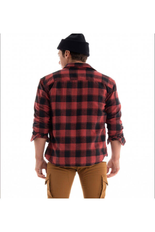 JJPLAIN FALL BUFFALO SHIRT - RED - 3