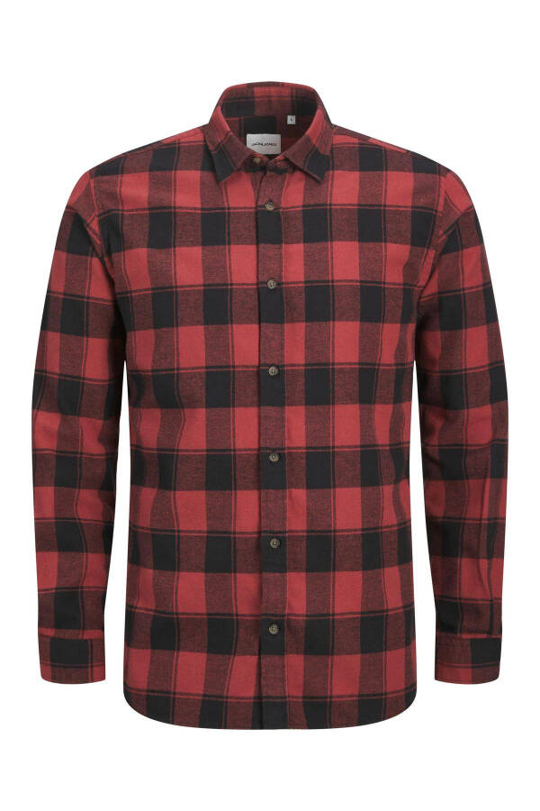 JJPLAIN FALL BUFFALO SHIRT - RED - 5