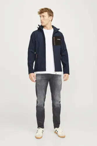 JJTAYLOR SOFTSHELL JACKET - navy blazer - 4