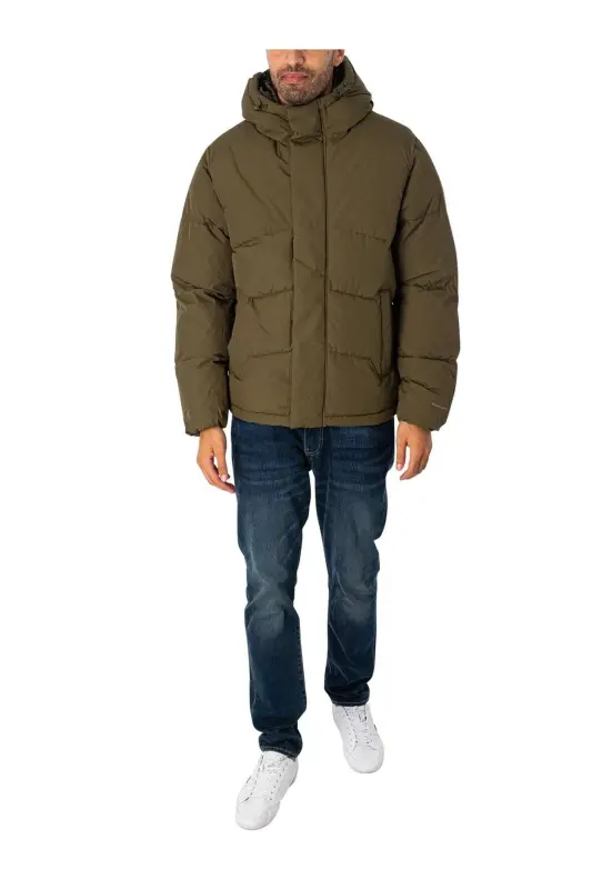 Jjworld Puffer Dark Khaki Men's Jacket 12259850-Olive Night - 7