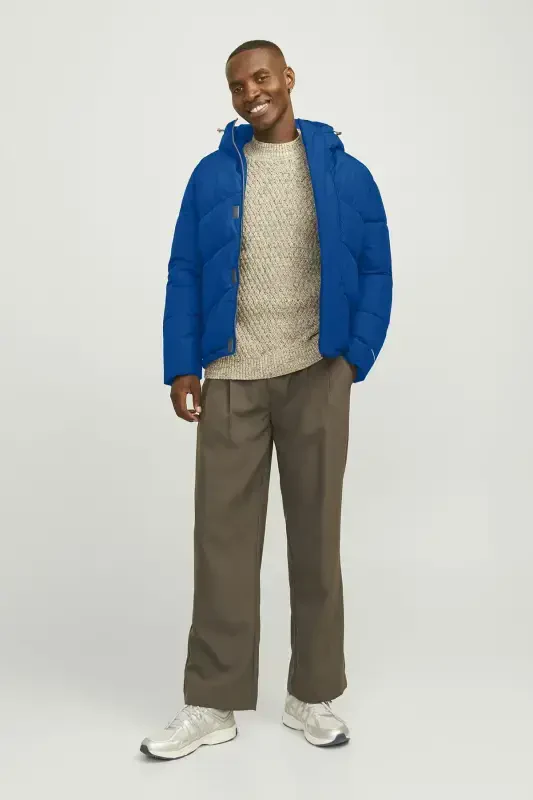 JJWORLD PUFFER JACKET Binafsha Erkak Kurtka-Binafsha - 3