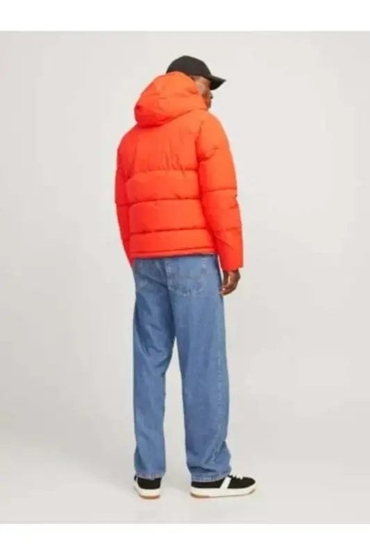 Jjworld Puffer Jacket Men's Jacket-Orange - 2