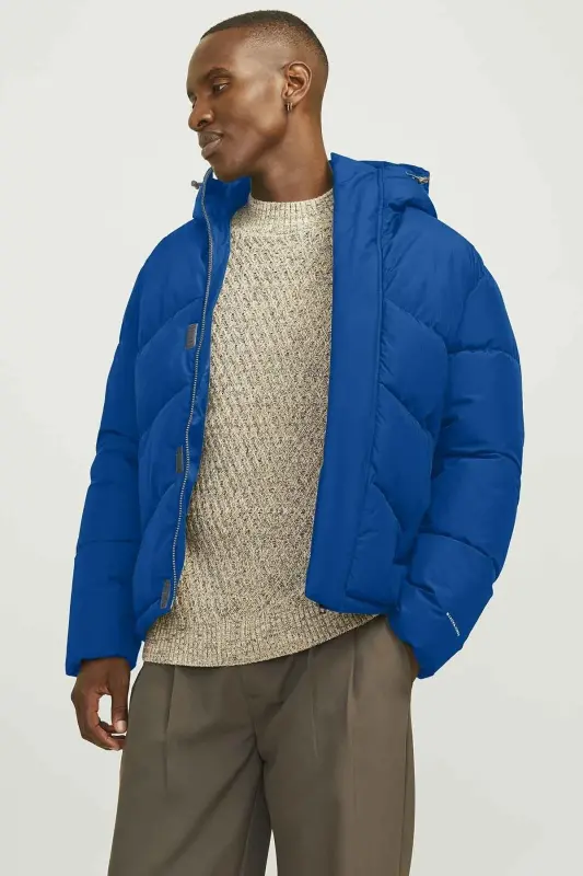 JJWORLD PUFFER JACKET Mor Erkek Mont - Mor-102016906 - JACK & JONES
