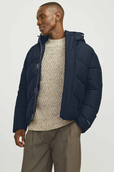 JJWORLD Puffer Jacket, Navy Blue Men's Coat - 1