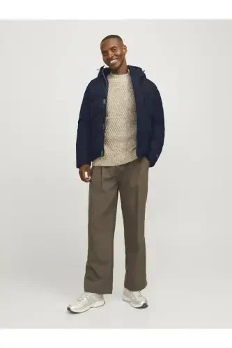 JJWORLD Puffer Jacket, Navy Blue Men's Coat - 3