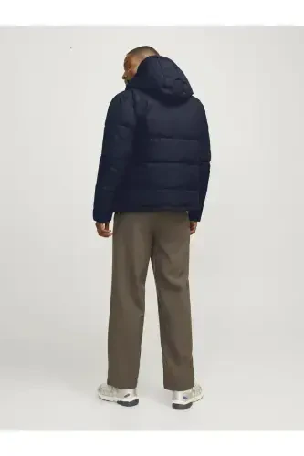 JJWORLD Puffer Jacket, Navy Blue Men's Coat - 4