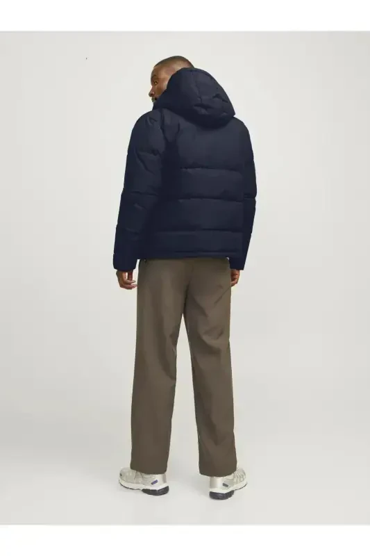 JJWORLD Puffer Jacket, Navy Blue Men's Coat - 4