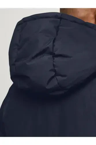 JJWORLD Puffer Jacket, Navy Blue Men's Coat - 5