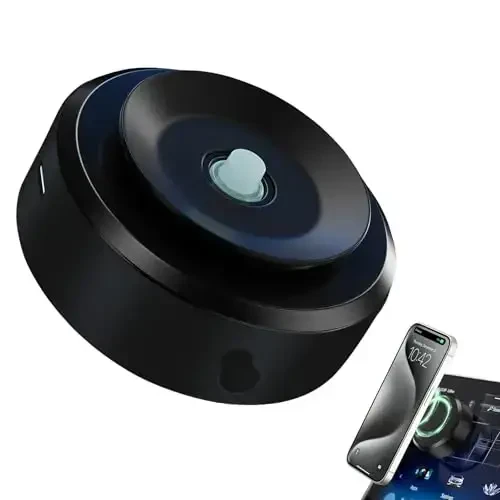 Jkoailiwi Electric Vacuum Magnetic Suction Phone Mount, Hands-Free Shower Phone Holder, Magnetic Cell Phone Holder for Car/Gym/Mirror/Smooth Surface, Compatible with Magsafe iPhone & Android - 4