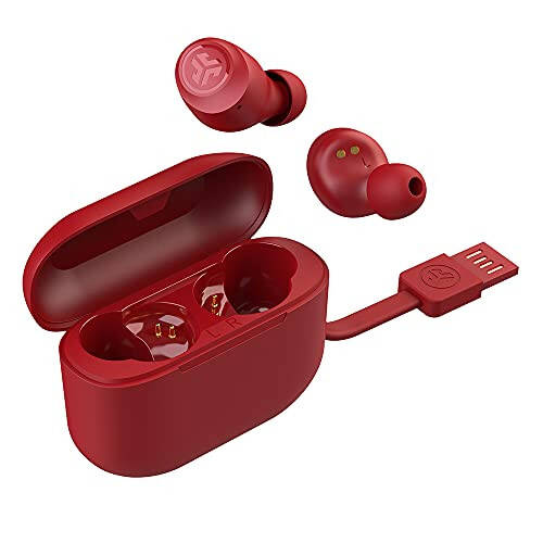 JLab Go Air Pop True Wireless Earbuds, in Ear Headphones, Bluetooth Earphones, Ear Buds with 32H Playtime, Bluetooth Earbuds with Microphone, USB Charging Case, Dual Connect, EQ3 Sound, Rose - 3
