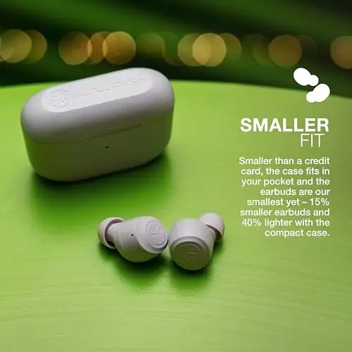 JLab Go Air Pop True Wireless Earbuds, in Ear Headphones, Bluetooth Earphones, Ear Buds with 32H Playtime, Bluetooth Earbuds with Microphone, USB Charging Case, Dual Connect, EQ3 Sound, Lilac - 5