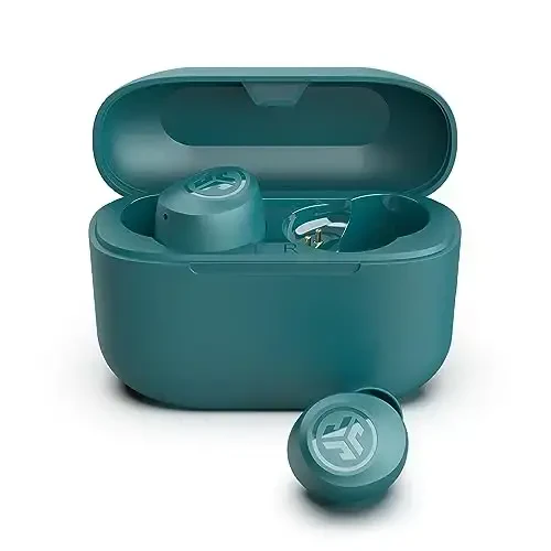 JLab Go Air Pop True Wireless Earbuds, in Ear Headphones, Bluetooth Earphones, Ear Buds with 32H Playtime, Bluetooth Earbuds with Microphone, USB Charging Case, Dual Connect, EQ3 Sound, Teal - 2