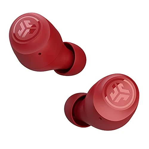 JLab Go Air Pop True Wireless Bluetooth Earbuds + Charging Case, Rose Red, Dual Connect, IPX4 Sweat Resistance, Bluetooth 5.1 Connection, 3 EQ Sound Settings Signature, Balanced, Bass Boost - JLab (1)