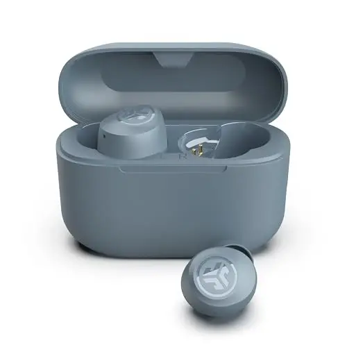 JLab Go Air Pop True Wireless Bluetooth Earbuds + Zaryadlash qutisi, Slate, Dual Connect, IPX4 terga chidamlilik, Bluetooth 5.1 ulanishi, 3 EQ Sound Settings Signature, Balanced, Bass Boost - 3